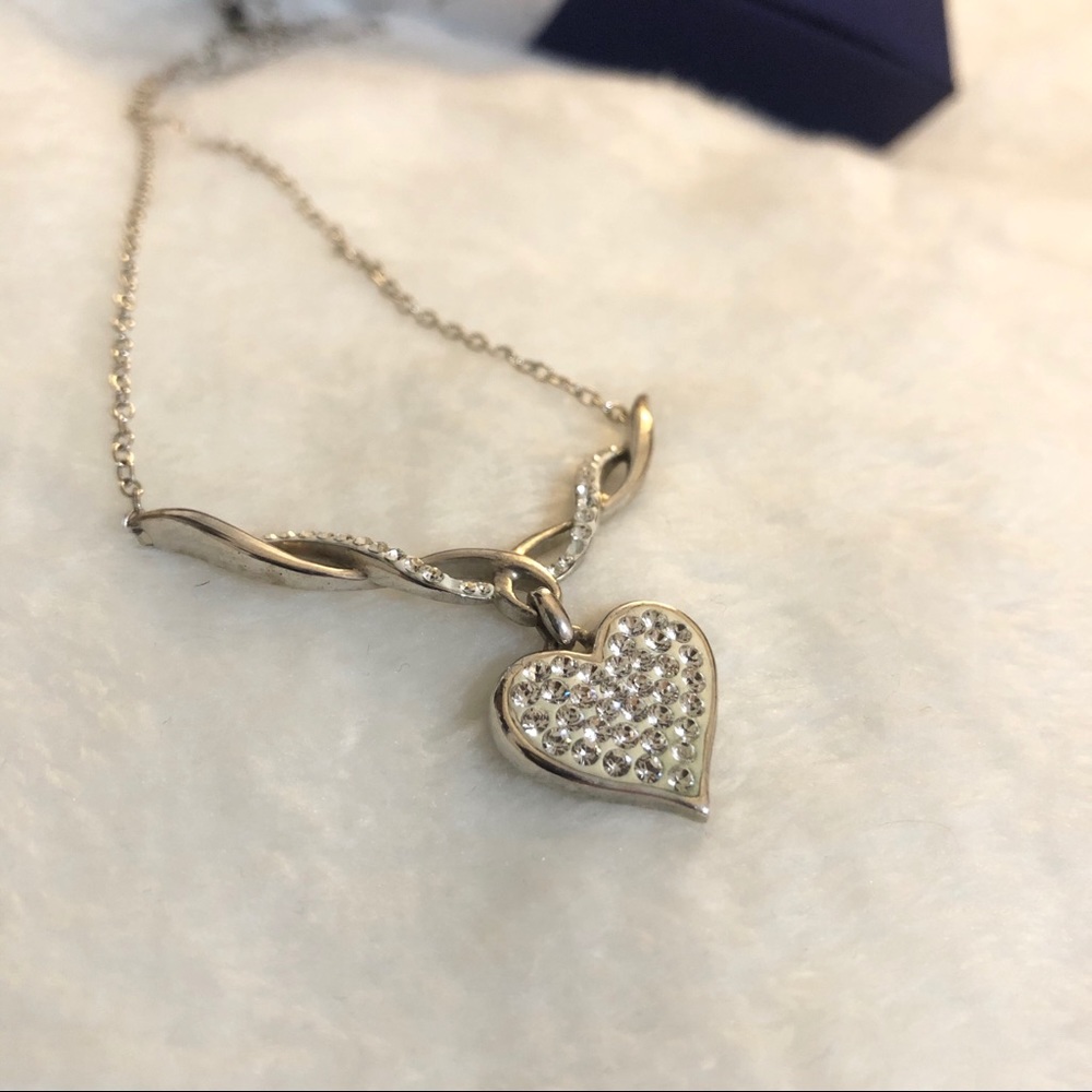 Heart Necklace with Swarovski Crystal